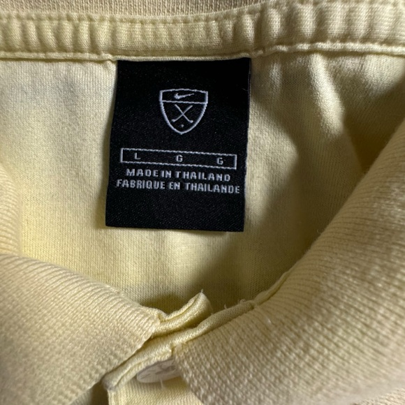 Nike Golf Mickey Mouse yellow striped polo size L‎ - Picture 4 of 10